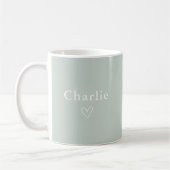 Minimal Personalized Name Mug コーヒーマグカップ (左)