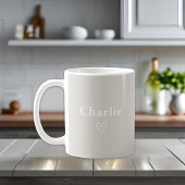 Minimal Personalized Name Mug コーヒーマグカップ