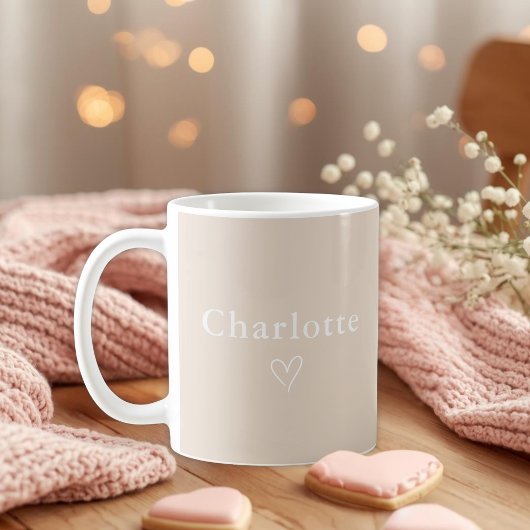 Minimal Personalized Name Mug コーヒーマグカップ