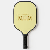 Minimal Personalized Pickleball Mom Custom Name  ピックルボールラケット (正面)