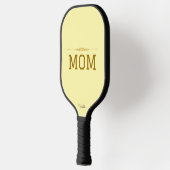 Minimal Personalized Pickleball Mom Custom Name  ピックルボールラケット (左)