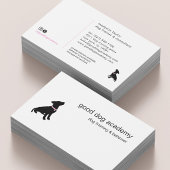 Minimal Pet Silhouette Dog Training 名刺
