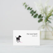 Minimal Pet Silhouette Dog Walker Reward ロイヤリティカード (スタンド正面)