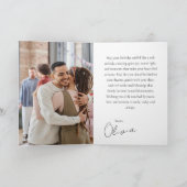 Minimal Photo Belated Birthday Keepsake Anyone  カード (内部)