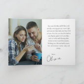 Minimal Photo Birthday Keepsake Brother-in-law カード (内部)