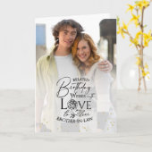 Minimal Photo Birthday Keepsake Brother-in-law カード (黄色い花)