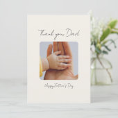 Minimal Photo Happy Father's Day カード (スタンド正面)