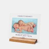 Minimal Photo Mother's Day New Mother Award アクリルサイン (傾斜)