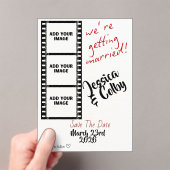 Minimal Photo Save the Date Custom Modern アクリル招待状 (インサイチュ (ポータブル))