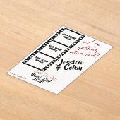 Minimal Photo Save the Date Custom Modern アクリル招待状 (レイダウン)