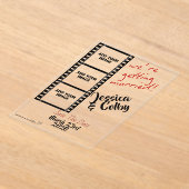 Minimal Photo Save the Date Custom Modern アクリル招待状 (レイダウン)