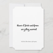 Minimal Photo Save the Date Custom Modern セーブザデート (裏面)