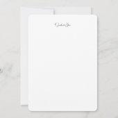 Minimal Photo Wedding Anniversary Invitation 招待状 (裏面)