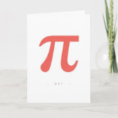 Minimal Pi Day Symbol Design – Modern Math Graphic カード (正面)
