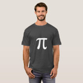 Minimal Pi Symbol, Clean π Design  Tシャツ (正面フル)