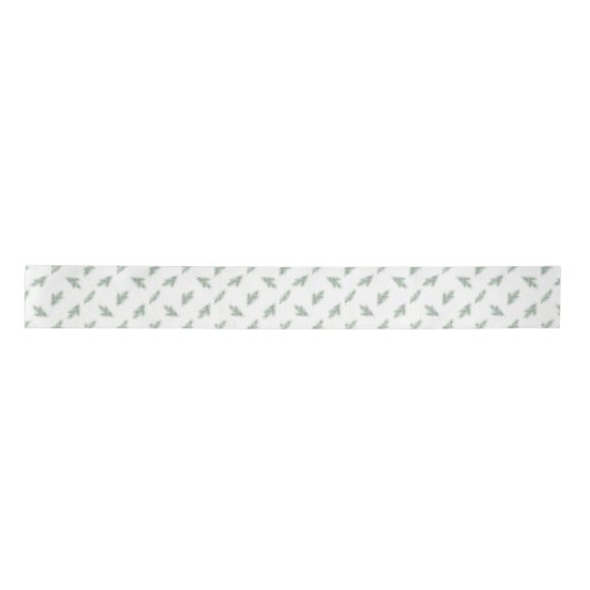 Minimal Pine Corporate Christmas Pattern サテンリボン (正面)
