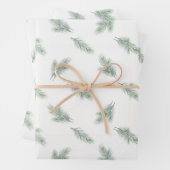 Minimal Pine Corporate Christmas Pattern ラッピングペーパーシート (インサイチュ)