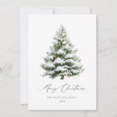 Minimal Pine Tree Christmas Card シーズンカード (正面)