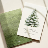 Minimal Pine Tree Christmas Card シーズンカード