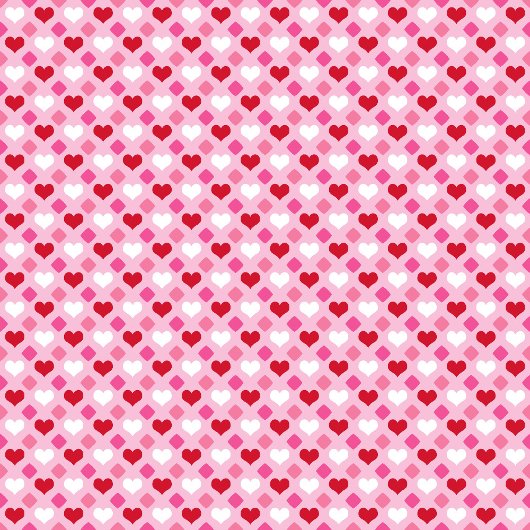 Minimal Pink and Red Hearts Personalized Valentine エプロン