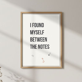 Minimal Poetic Decor. Calm Bedroom ポスター