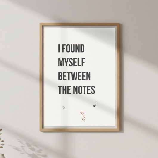 Minimal Poetic Decor. Calm Bedroom ポスター