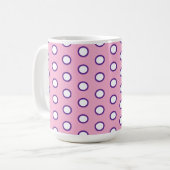 Minimal Polka Dot coffee mug コーヒーマグカップ (正面左)