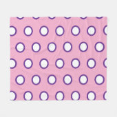 Minimal Polka Dot Fleece Blanket   フリースブランケット (正面(横))