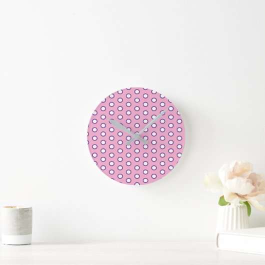 Minimal Polka Dot round clock ラウンド壁時計 (ホーム)