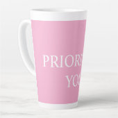 Minimal Prioritize You 引用 ダスティーローズピンク カフェラテマグ (左アングル)