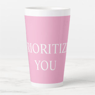 Minimal Prioritize You 引用 ダスティーローズピンク カフェラテマグ