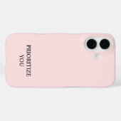Minimal Prioritize You 引用 パステルピンク Case-Mate iPhoneケース (裏面 (横))