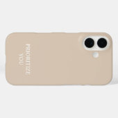 Minimal Prioritize You Quote ベージュ Case-Mate iPhoneケース (裏面 (横))