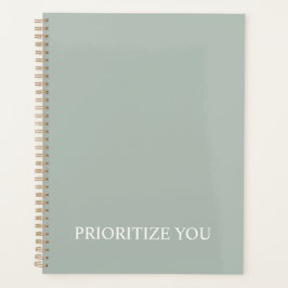 Minimal Prioritize You Quote Ash Colour プランナー手帳