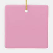 Minimal Prioritize You Quote Dusty Rose Pink セラミックオーナメント (裏面)