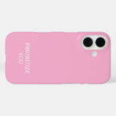 Minimal Prioritize You Quote Dusty Rose Pink Case-Mate iPhoneケース (裏面 (横))