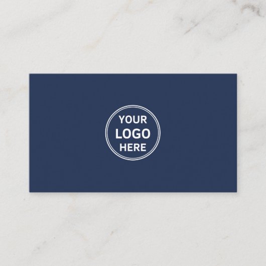 Minimal Professional Custom Logo QR Social Media 名刺 (正面)