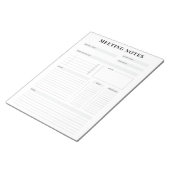 Minimal Professional Meeting Notes Planner ノートパッド (アングル)