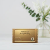Minimal Professional Shining Gold Strength Trainer 名刺 (スタンド正面)