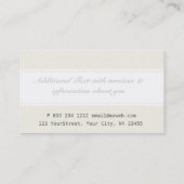 minimal Professionals Companyエレガントなトレンディー 名刺 (裏面)