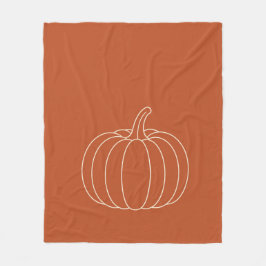 Minimal Pumpkin Fleece Blanket フリースブランケット