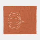 Minimal Pumpkin Fleece Blanket  フリースブランケット (正面(横))