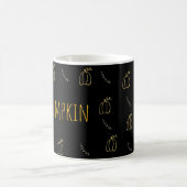Minimal Pumpkin Line Art Mug コーヒーマグカップ (中央)
