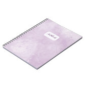 Minimal Purple Marble Notebook ノートブック (左側)
