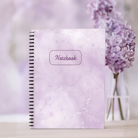 Minimal Purple Marble Notebook ノートブック