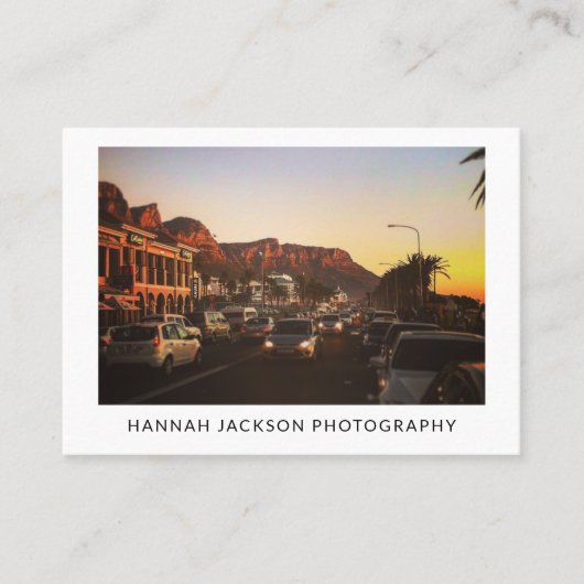 Minimal QR Code Vintage Photographer 名刺 (正面)