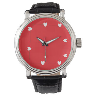 Minimal Red Heart Watch – Elegant Love Design 腕時計