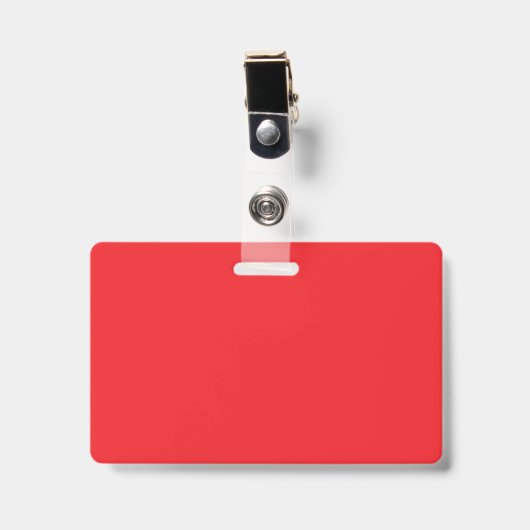 “Minimal Red Workspace Flat Lay” バッジ (正面 （クリップ付）)