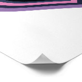 Minimal Retro Heart Wall Art Poster ポスター (角)