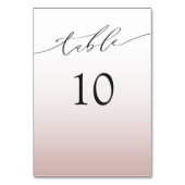 Minimal Rose Gold Wedding  テーブルナンバー (裏面)